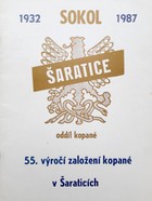 55-lecie piłki nożnej w Saraticach 1932-1987 (Czechy)