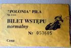 Bilet Polonia Piła (stary)