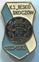 Odznaka 50 lat KS Beskid Skoczów 1923 1983 (PRL, lakier)