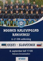 Program Estonia U-21 - Słowenia U-21 Eliminacje Euro (08.09.2014)