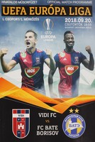Program Vidi FC - BATE Borysów, Liga Europy (20.09.2018)