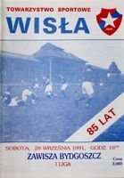 Program Wisła Kraków - Zawisza Bydgoszcz I liga (28.09.1991)