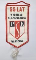 Proporczyk 55 lat Wydziału Sędziowskiego Warszawskiego OZPN