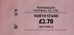Bilet Portsmouth FC (stary)