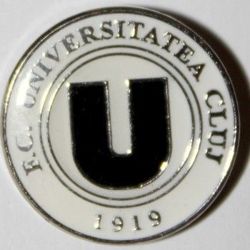 FC Universitatea Kluż (biała, pin; produkt oficjalny)