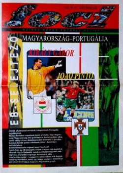 Gazeta "Foci" na mecz Węgry - Portugalia eliminacje Euro 2000 (05.09.1998)