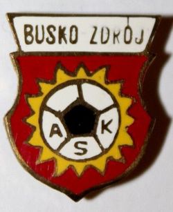 Odznaka AKS Busko Zdrój (PRL, emalia)