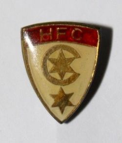 Odznaka Hallescher FC herb (NRD, polewa epoksydowa)