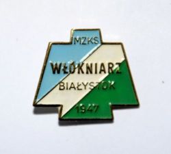 Odznaka MZKS Włókniarz Białystok (PRL, lakier)