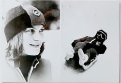 Pocztówka Halina Kanasz (saneczkarstwo) XII Zimowe Igrzyska Olimpijskie Innsbruck 1976