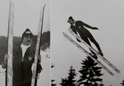 Pocztówka Stanisław Bobak (skoki narciarskie) XII Zimowe Igrzyska Olimpijskie Innsbruck 1976