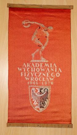 Proporzec 30 lat AWF Wrocław 1946-1976