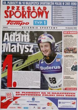 "Przegląd Sportowy" wydanie specjalne - 69. Plebiscyt na 10 najlepszych sportowców Polski 2003