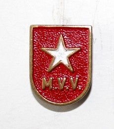 Odznaka MVV Maastricht herb (lakier, sygnowana)