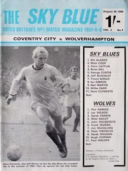 Program Coventry City - Wolverhampton Wanderers Division One (30.08.1969)