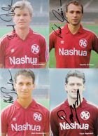 4 Zdjęcia Piłkarze Hannover 96 1989 z oryginalnymi autografami