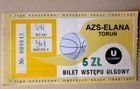 Bilet AZS-Elana Toruń I liga 1996-1997