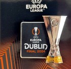 Odznaka Trofeum Liga Europy UEFA Finał Dublin 2024, Atalanta Bergamo - Bayer Leverkusen (produkt oficjalny)