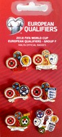 Odznaki Reprezentacja Malty Eliminacje Mistrzostw Świata Rosja 2018 - zestaw 6 sztuk (produkt oficjalny)