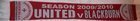 Oryginalny szalik Manchester United - Blackburn Rovers Sezon 2009/10