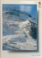 Pocztówka Zimowe Igrzyska Olimpijskie Albertville 1992. Stoki narciarskie Val d'Isere (produkt oficjalny)