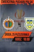 Program Chrobry Głogów - Arka Gdynia Puchar Polski (25.10.2017)