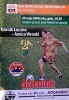Program Górnik Łęczna - Amica Wronki Idea Ekstraklasa (25.05.2005)