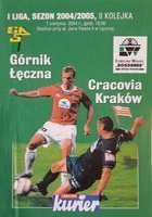 Program Górnik Łęczna - Cracovia I liga (07.08.2004)