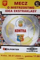 Program Korona Kielce - MKS Odra Wodzisław Śląski Orange Ekstraklasa (30.07.2005)