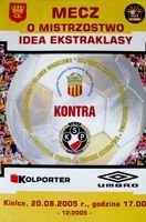Program Korona Kielce - Polonia Warszawa Orange Ekstraklasa (30.08.2005)