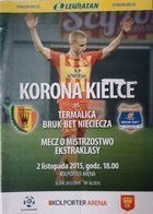 Program Korona Kielce - Termalica Bruk-Bet Nieciecza Ekstraklasa (02.11.2015)
