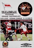 Program ŁKS Łódź - Górnik Zabrze Orange Ekstraklasa (21.10.2006)