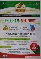 Program Lechia Tomaszów Mazowiecki - Ursus Warszawa III liga (23.09.2015)