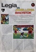 Program Legia Warszawa - Jagiellonia Białystok Orange Ekstraklasa (09.11.2007)