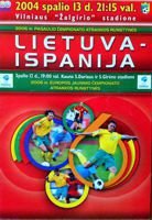 Program Litwa - Hiszpania eliminacje Mistrzostw Świata 2006 (13.10.2004)