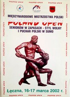 Program Międzynarodowe Mistrzostwa Polski seniorów w zapasach - styl wolny (Łęczna, 2002)