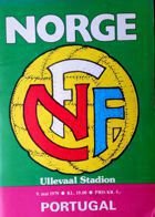 Program Norwegia - Portugalia eliminacje Mistrzostw Europy 1980 (09.05.1979)