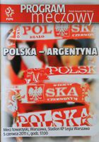 Program Polska - Argentyna (05.06.2010) - Mecz towarzyski