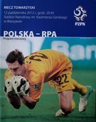 Program Polska - RPA mecz towarzyski (12.10.2012)