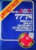 Program rundy wiosennej 1978 Sekcji Piłki Nożnej GTS Wisła Kraków
