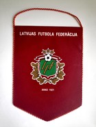 Proporczyk Łotewski Związek Piłki Nożnej duży (produkt oficjalny)