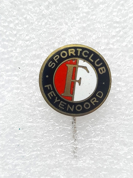 Odznaka Feyenoord Rotterdam herb (emalia, sygnowana)