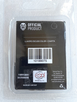 Brelok Valencia CF herb, metalowy (produkt oficjalny)