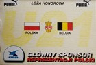 Zaproszenie mecz Polska - Belgia towarzyski U-21 (20.08.2002, Koszalin)