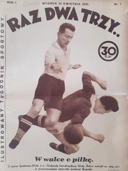 Raz Dwa Trzy.. Ilustrowany Kurier Sportowy nr 1 (21.4.1931)