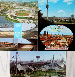 6 pocztówek Igrzyska Olimpijskie Monachium 1972 (Niemcy)