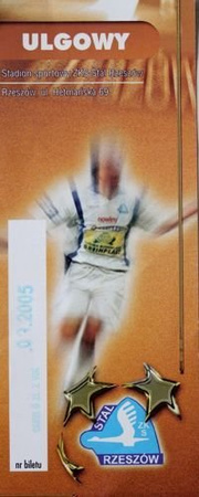 Bilet Stal Rzeszów III liga jesień 2005