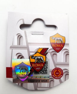 Odznaka AS Roma herb z błyskawicą (produkt oficjalny)