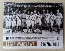 Znaczek pocztowy Legia Warszawa 1916-2016