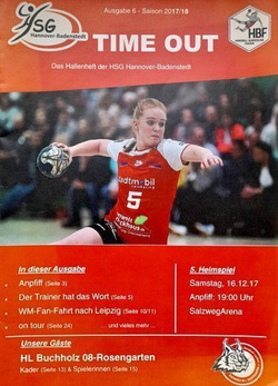 Magazyn HSG Hannover-Badenstedt piłka ręczna nr 6 sezon 2017/2018